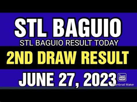 stl baguio result today 3pm